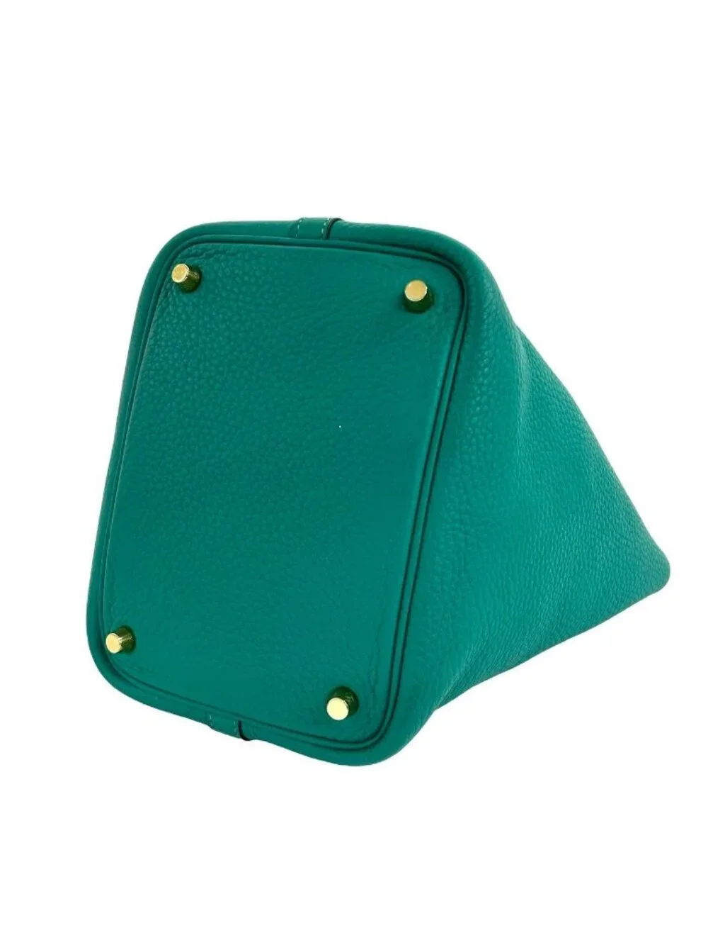 Hermes Picotin Lock Taurillon Clemence Handbag Mini Tote Vert Vertigo